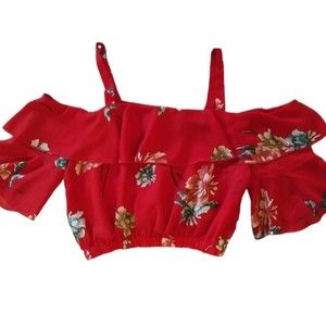 Truth size xl off the shoulder ruffle sleeve top Boho Cottage core Feminine